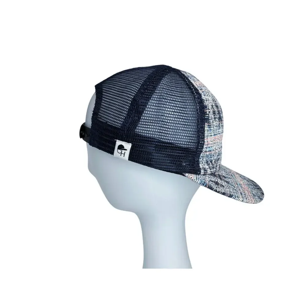 George Hats Blue Serape Trucker Hat‎ Panel Cap KIDS YOUTH 3-5 YO 50+ UPF Dadlike